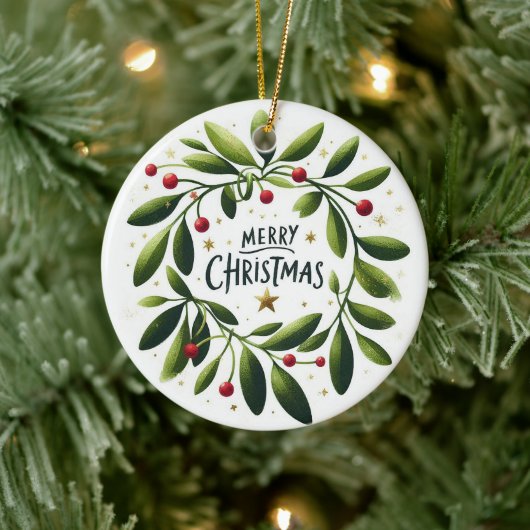 ベビーフォトクリスマスミスタントーリース セラミックオーナメント (ツリー)