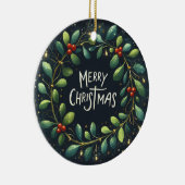 ベビーフォトクリスマスミスタントーリース セラミックオーナメント (右)