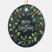 ベビーフォトクリスマスミスタントーリース セラミックオーナメント (左)