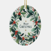 ベビーフォトクリスマスミスタントーリース セラミックオーナメント (右)