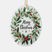 ベビーフォトクリスマスミスタントーリース セラミックオーナメント (右)