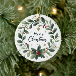 ベビーフォトクリスマスミスタントーリース セラミックオーナメント