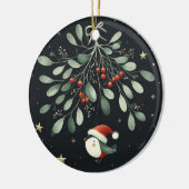 ベビーフォトクリスマスミスタントーロビンリース セラミックオーナメント (左)