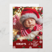 ベビーフォトクリスマスミスタントー雪 メニュー (正面/裏面)