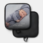 ベビーフォトグランパ年設立 鍋敷き (正面/裏面)