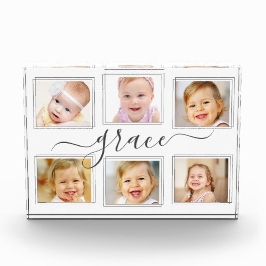 ベビーフォトコラージオフィスホーム子供部屋デコール フォトブロック (正面)