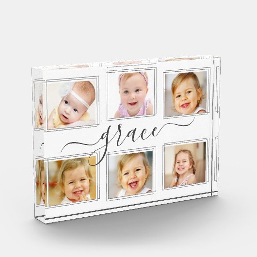 ベビーフォトコラージオフィスホーム子供部屋デコール フォトブロック (左)