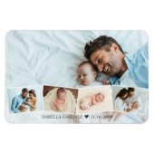 ベビーフォトコラージグザグフォトストリップマグネット マグネット (横)