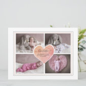 ベビーフォトコラージスクリプトタイポグラフィ誕生 (スタンド正面)