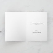 ベビーフォトコラージブルーベビーシャワーラブ感謝してい& サンキューカード (内部)