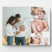 ベビーフォトコラージュと垂直ZigZagプラーク フォトプラーク (正面)