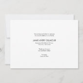 ベビーフォトコラージュのモダン誕生 サンキューカード (裏面)