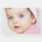 ベビーフォトコラージュエレガント金ゴールド白 ゲストブック (裏面)