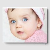 ベビーフォトコラージュエレガント金ゴールド白 ゲストブック (裏面)