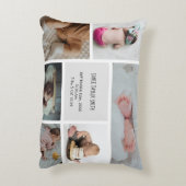 ベビーフォトコラージュキープザー名誕生日 アクセントクッション (裏面(縦))