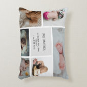 ベビーフォトコラージュキープザー名誕生日 アクセントクッション (正面(垂直))