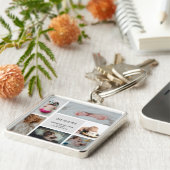 ベビーフォトコラージュキープザー名誕生日 キーホルダー (側面)