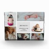 ベビーフォトコラージュキープザー名誕生日 フォトブロック (正面)