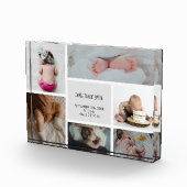 ベビーフォトコラージュキープザー名誕生日 フォトブロック (右)