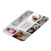 ベビーフォトコラージュキープザー名誕生日 マグネット (左側)