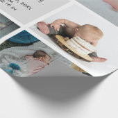 ベビーフォトコラージュキープザー名誕生日 ラッピングペーパー (角)