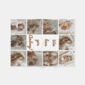 ベビーフォトコラージュフリースブランケット フリースブランケット (正面(横))