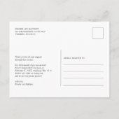 ベビーフォトスクリプトサンキュー誕生 案内ポストカード (裏面)