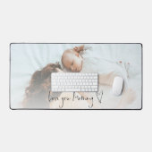 ベビーフォトスクリプト愛あなたママハート デスクマット (キーボード&マウス)