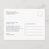 ベビーフォトスクリプト誕生 案内ポストカード (裏面)