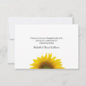 ベビーフォトスモダンマフラワーシンプルシャワー サンキューカード (裏面)