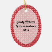 ベビーフォトスリープインヘブンリーピースオーナメント セラミックオーナメント (裏面)