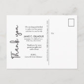 ベビーフォトハンドラータリングスクリプト誕生 案内ポストカード (裏面)