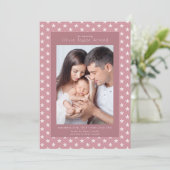 ベビーフォトピンクスターズ誕生 案内状 (スタンド正面)