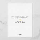 ベビーフォトフォイル出生通知カード 箔シーズンカード (裏面)