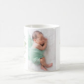 ベビーフォトフローラ感謝誕生発表 コーヒーマグカップ (中央)