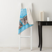 ベビーフォトブランケットの名前とパーソナライズされた文字 シェルパブランケット (インサイチュ)