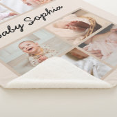 ベビーフォトブランケットDIY写真でパーソナライズ シェルパブランケット (3/4)