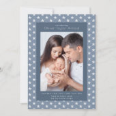 ベビーフォトブルースターズ誕生 案内状 (正面)