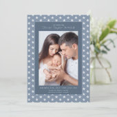 ベビーフォトブルースターズ誕生 案内状 (スタンド正面)