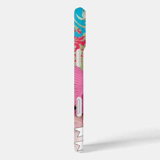 ベビーフォトベビー統計ダマスク名または引用文 Case-Mate iPhoneケース (裏面 / 右)