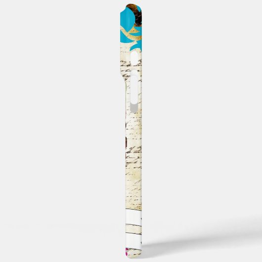 ベビーフォトベビー統計ダマスク焼けエッジiPhone Case-Mate iPhoneケース (裏面 / 左)