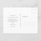 ベビーフォトモノグラム誕生のお知らせ ポストカード (裏面)