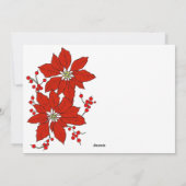 ベビーフォトレッドフレームクリスマス恵み引用文 シーズンカード (裏面)