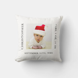 ベビーフォト誕生統計クリスマス クッション