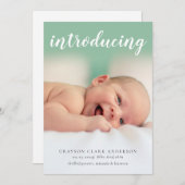 ベビーフォト誕生 案内状 (正面/裏面)