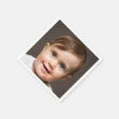 ベビーフォト顔 |おもしろいパーティー スタンダードカクテルナプキン (角)