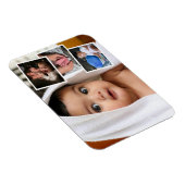 ベビーフォト4写真モンタージュマグネット マグネット (右側)