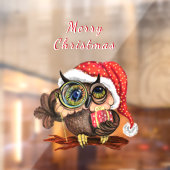 ベビーフクロウのクリスマスハットと贈り物 ウィンドウサイン (シート2)