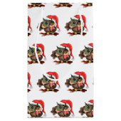 ベビーフクロウインクリスマスハット抱き枕 スモールペーパーバッグ (裏面)