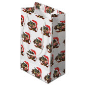 ベビーフクロウインクリスマスハット抱き枕 スモールペーパーバッグ (正面アングル)